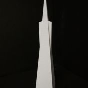 3D printed model of Tansamerica Pyramid in San Francisco