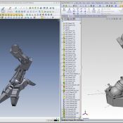 War Hammer - Titian Hound Leg - 3D Model using XOR3 to SolidWorks